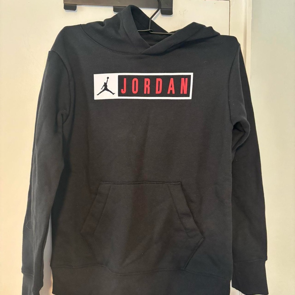 Kids Jordan Logo Black Pullover